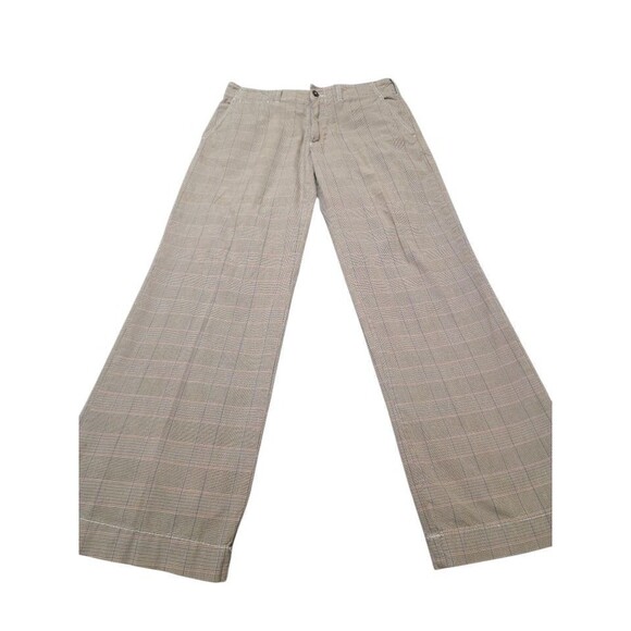 VTG American Eagle Outfitters AE Plaid Chino Pants Men's 32x32 Brown Y2k I14.1 - Picture 1 of 11